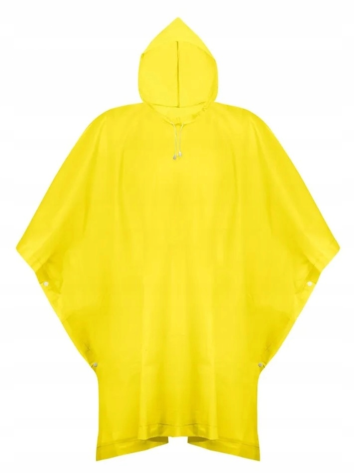 Ponczo Płaszcz Przeciwdeszczowy Peleryna Unisex Ponczo Materiał Eva Żółty