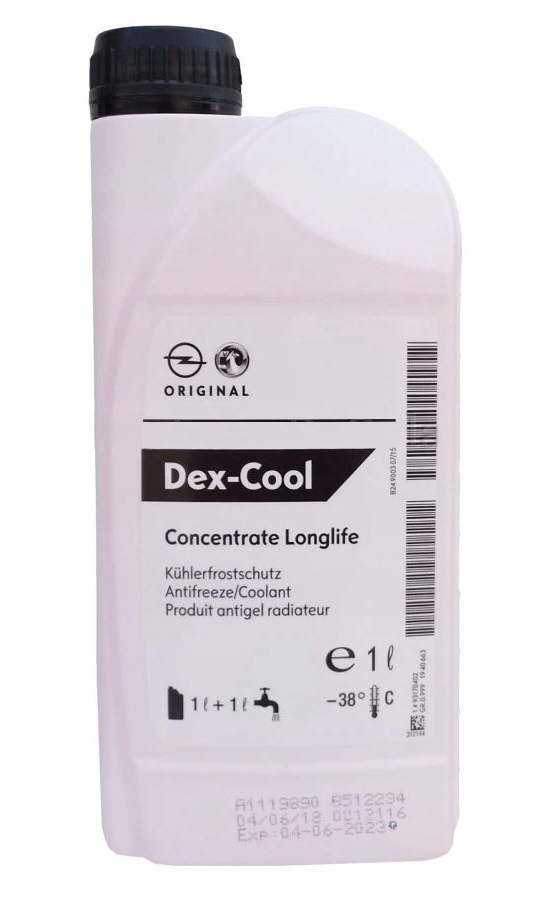 

Płyn Chłodniczy Opel Gm Dex-cool Longlife 1L