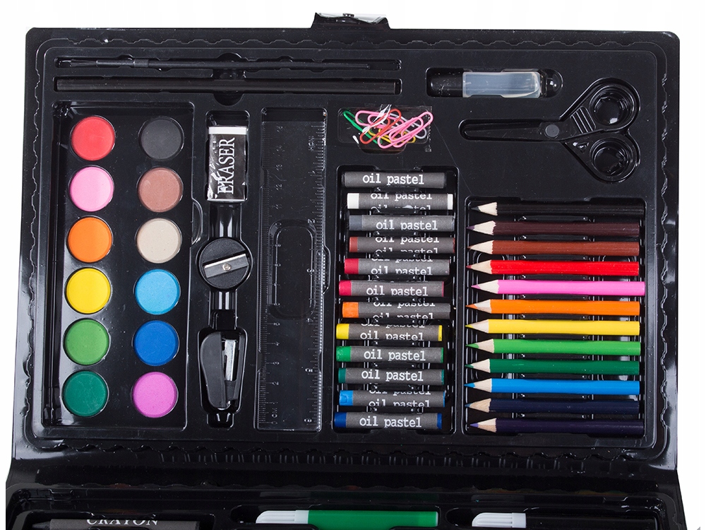 ZESTAW ARTYSTYCZNY DO MALOWANIA W WALIZCE 86szt Bohater brak