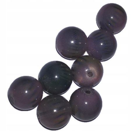 Koraliki Perły Szklane Fioletowe 14x14mm 4szt