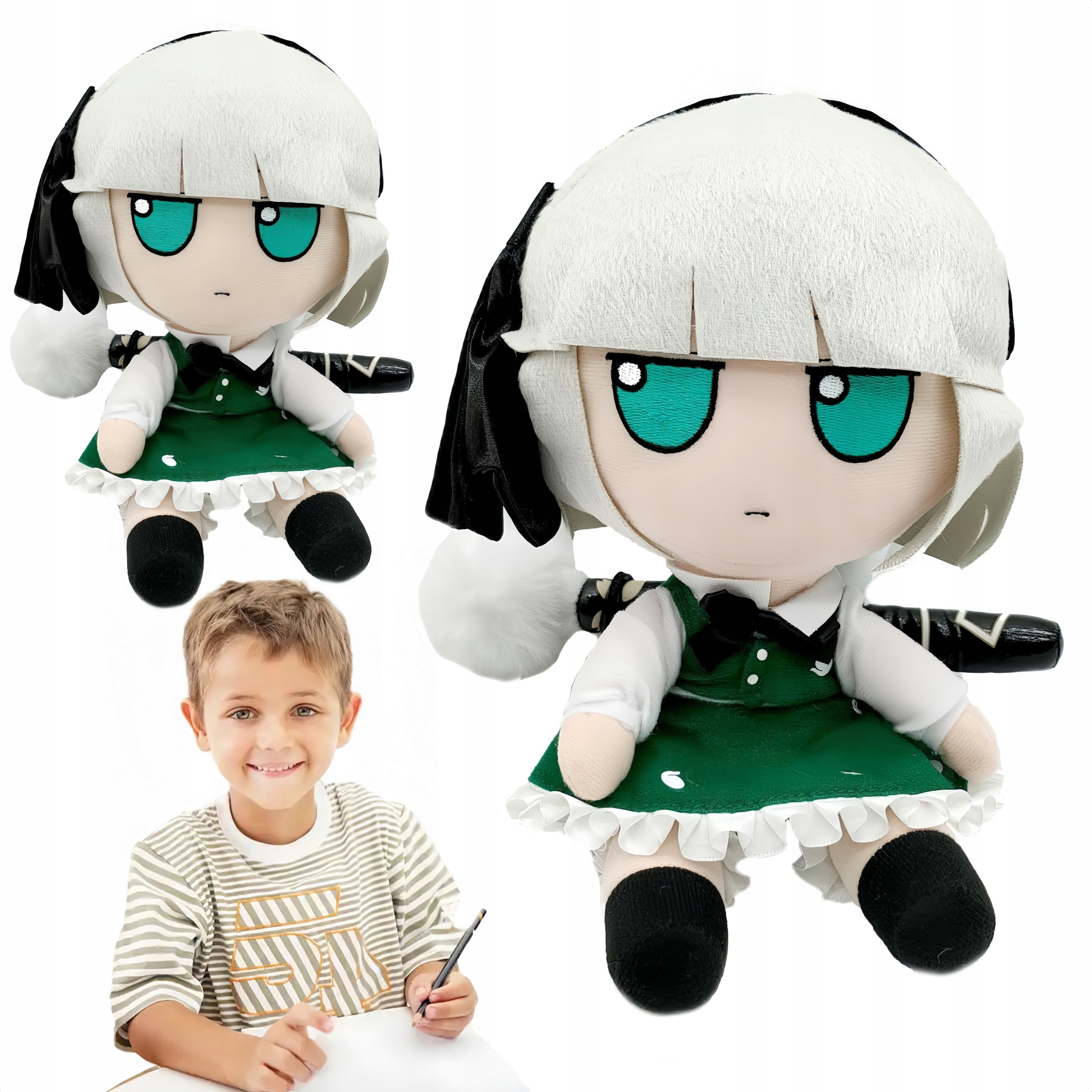 Lolita TOUHOU PLÜSS JÁTÉK 18cm FUMO Project Reimu Hakurei Finom