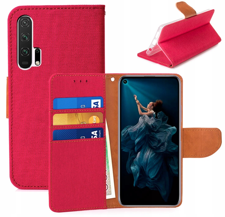 

Etui Portfel Canvas do Honor 20 Pro