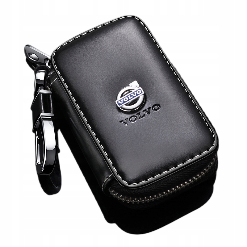 Volvo Etui Pokrowiec Skórzany Na Kluczyk Czarny