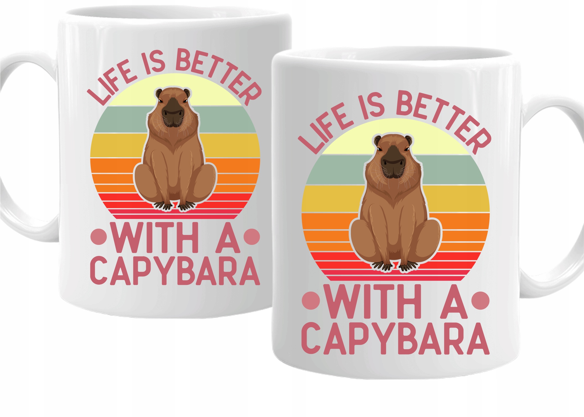 

Kubek Kapibara zwierzęta Life is better
