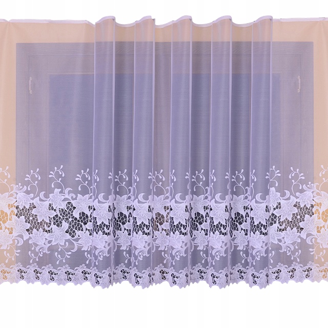 

Firanka gotowa firany tasma lilie 500x160 Haft