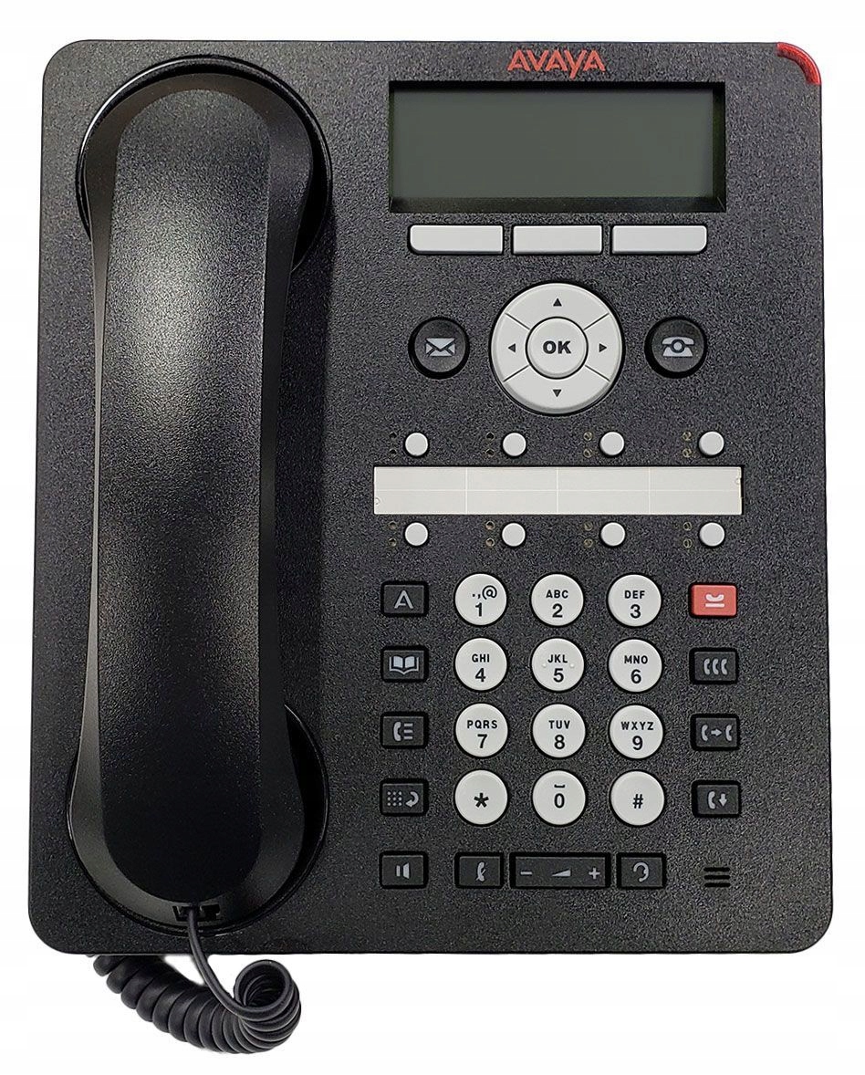 Telefon stacjonarny IP Avaya 1608-I podstawka