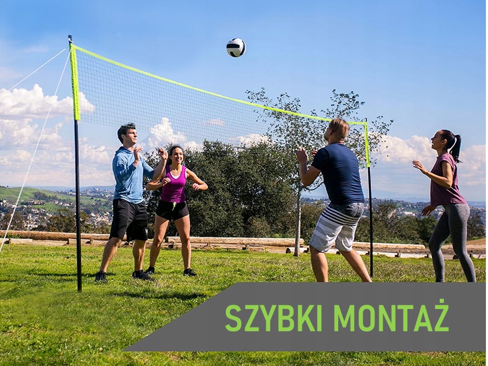 SIATKA DO SIATKÓWKI BADMINTONA 6M ZESTAW Z PIŁKĄ Marka Active Hobby