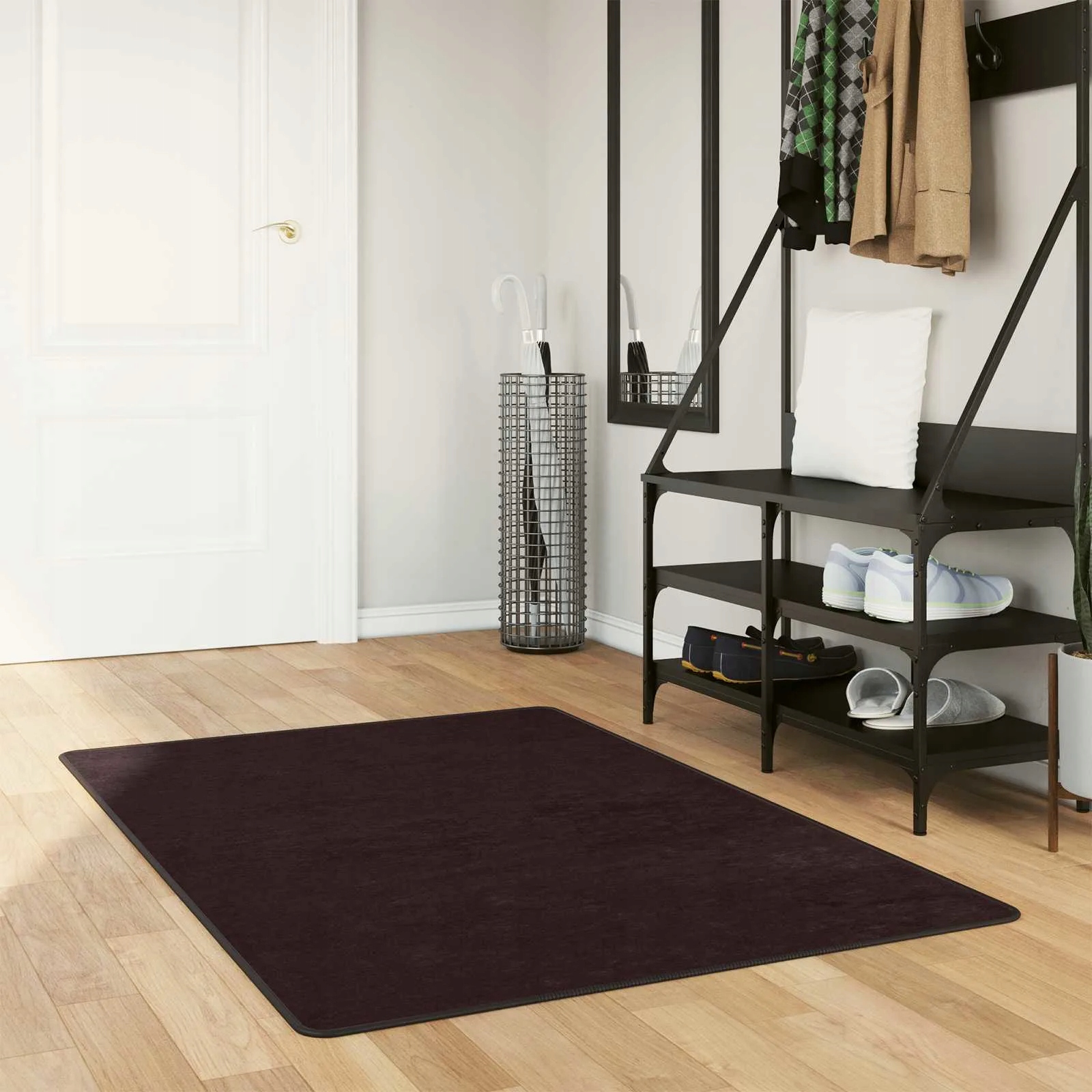 vidaXL Běhoun Marsa Antracit 150 x 100 cm Polyester a Pvc