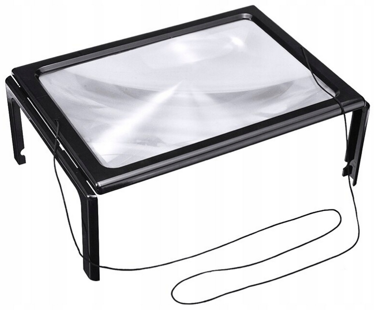 LUPA DO CZYTANIA A4 LED PODŚWIETLANA SZKŁO 3X POWIĘKSZAJĄCE DO CZYTANIA