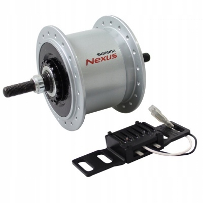 Přední náboj Shimano DH-C6000 dynamo stříbrný