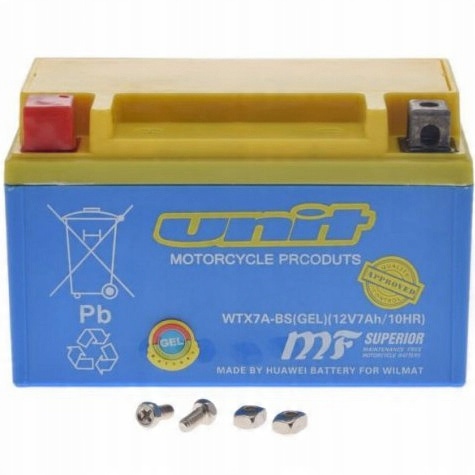 

Akumulator Żelowy WTX7A-BS 150x87x94mm Motorower