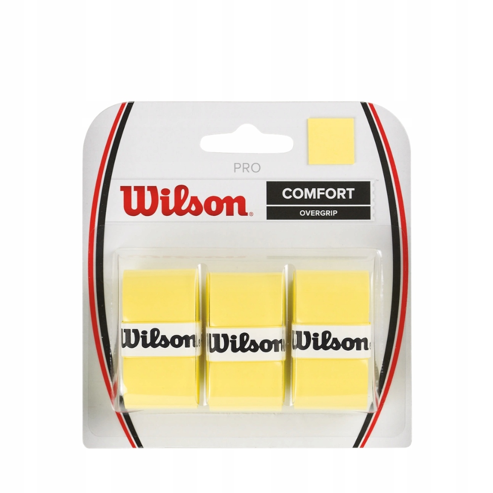 Wilson Pro Comfort 3pk Yellow Owijki tenisowe