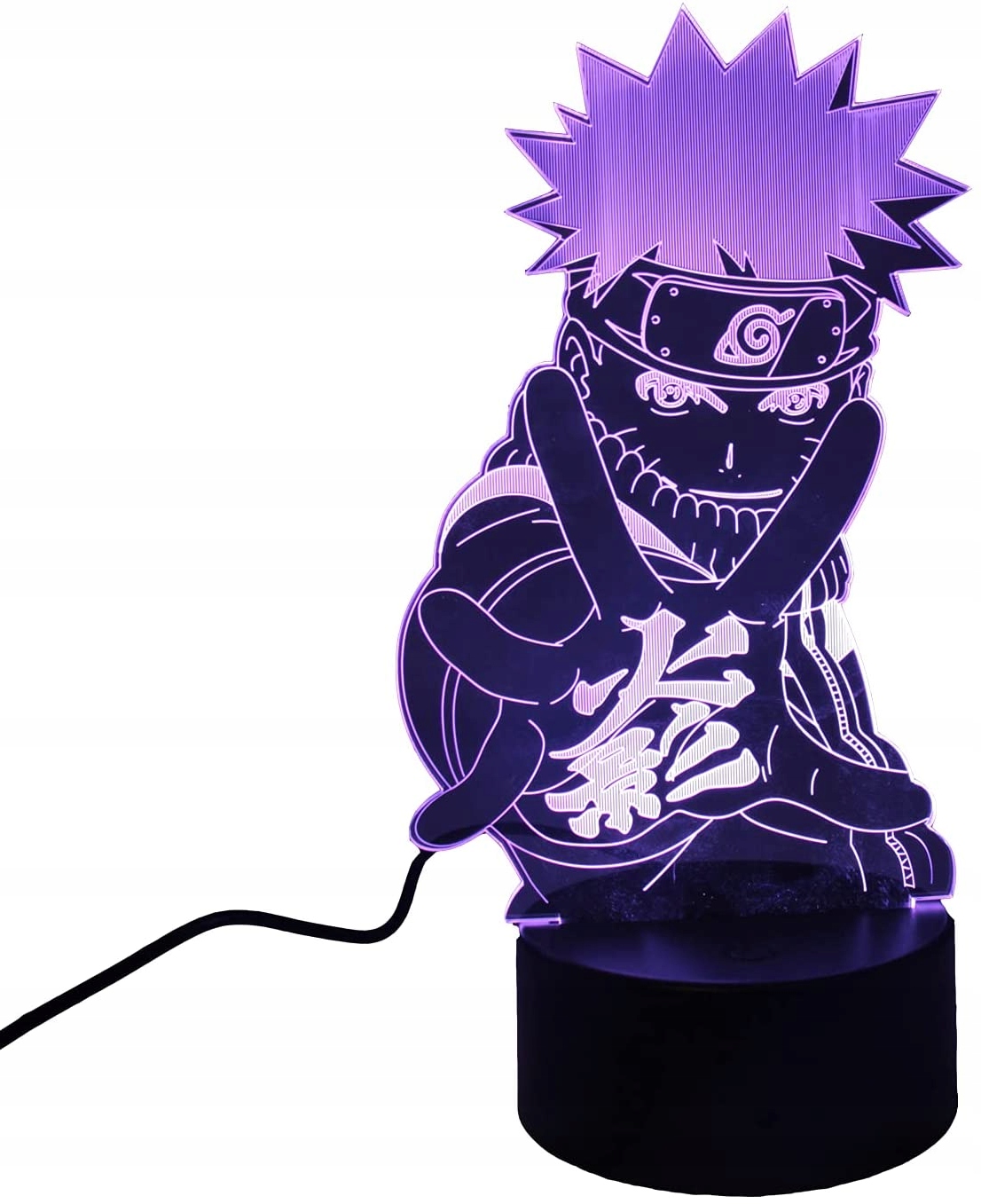

Lampka Nocna 3D Led Naruto Zmiana Koloru Pilotem