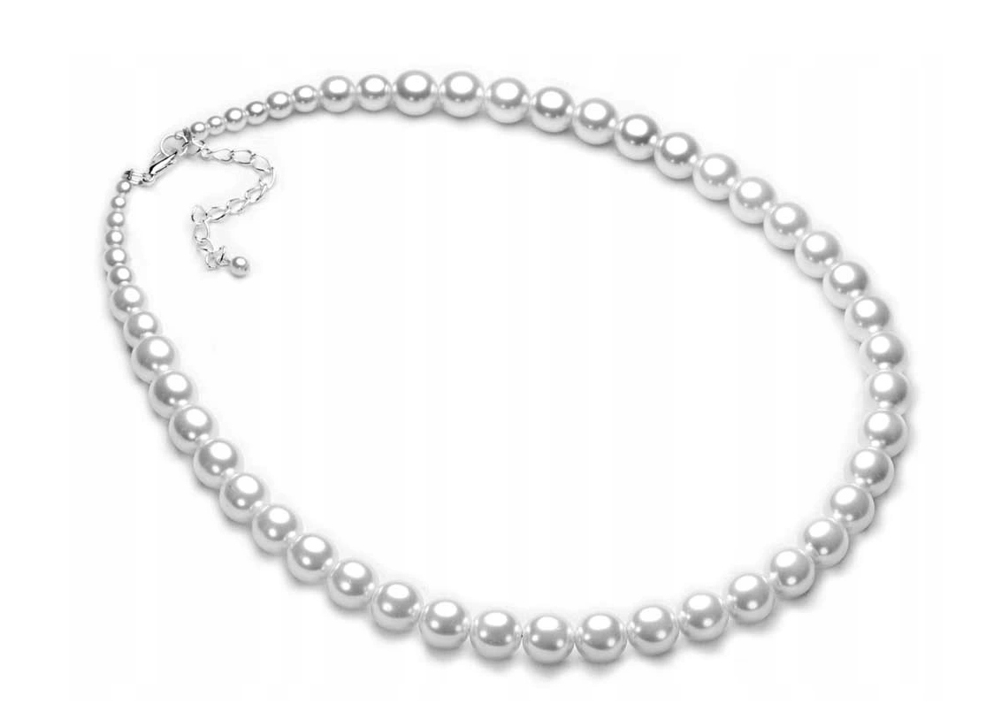 

Białe Perełki Perły Naszyjnik Klasyczny Choker