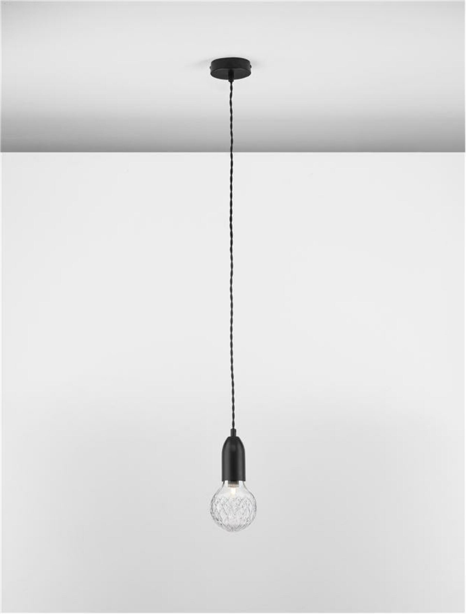 Nova Luce závěsné svítidlo Veda černý kov a čiré sklo G9 1x6W 230V IP20 bez