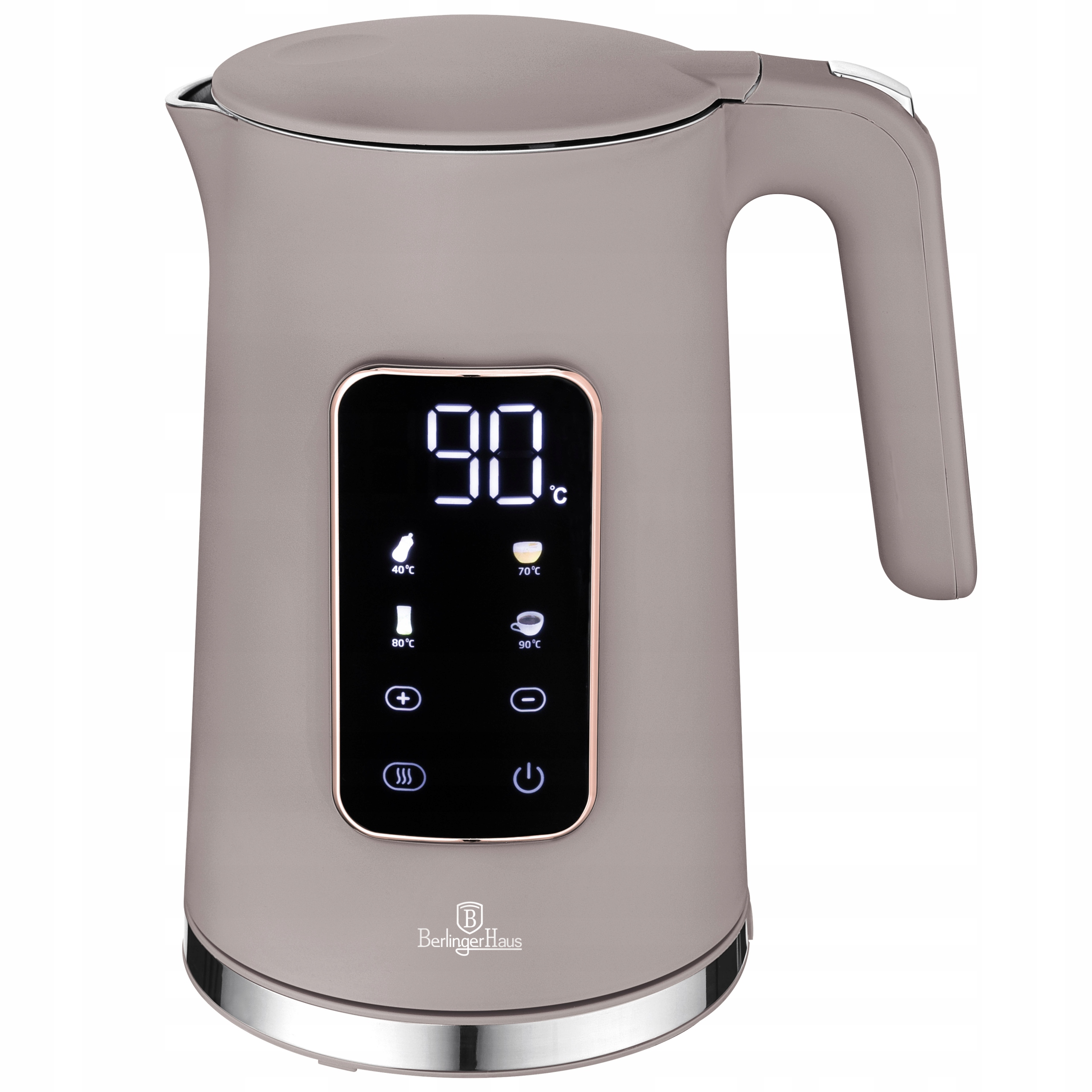 Cyfrowy czajnik elektryczny BerlingerHaus Taupe BH-9736