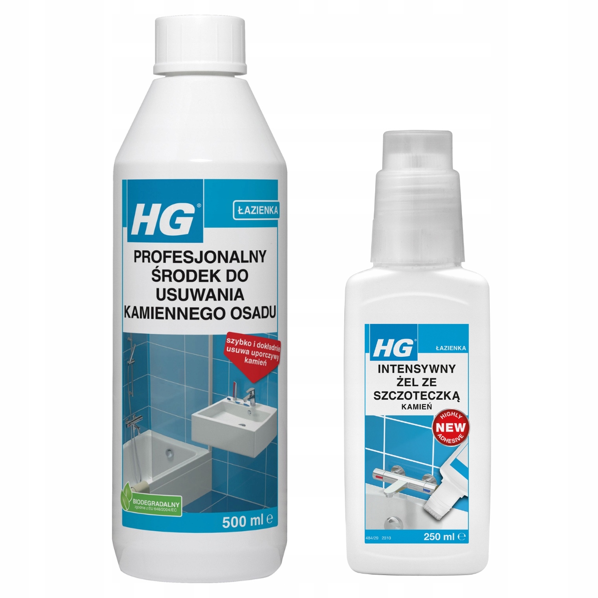 Hg odstraňovač vodního kamene gel s kartáčkem na kámen, sada 2 ks