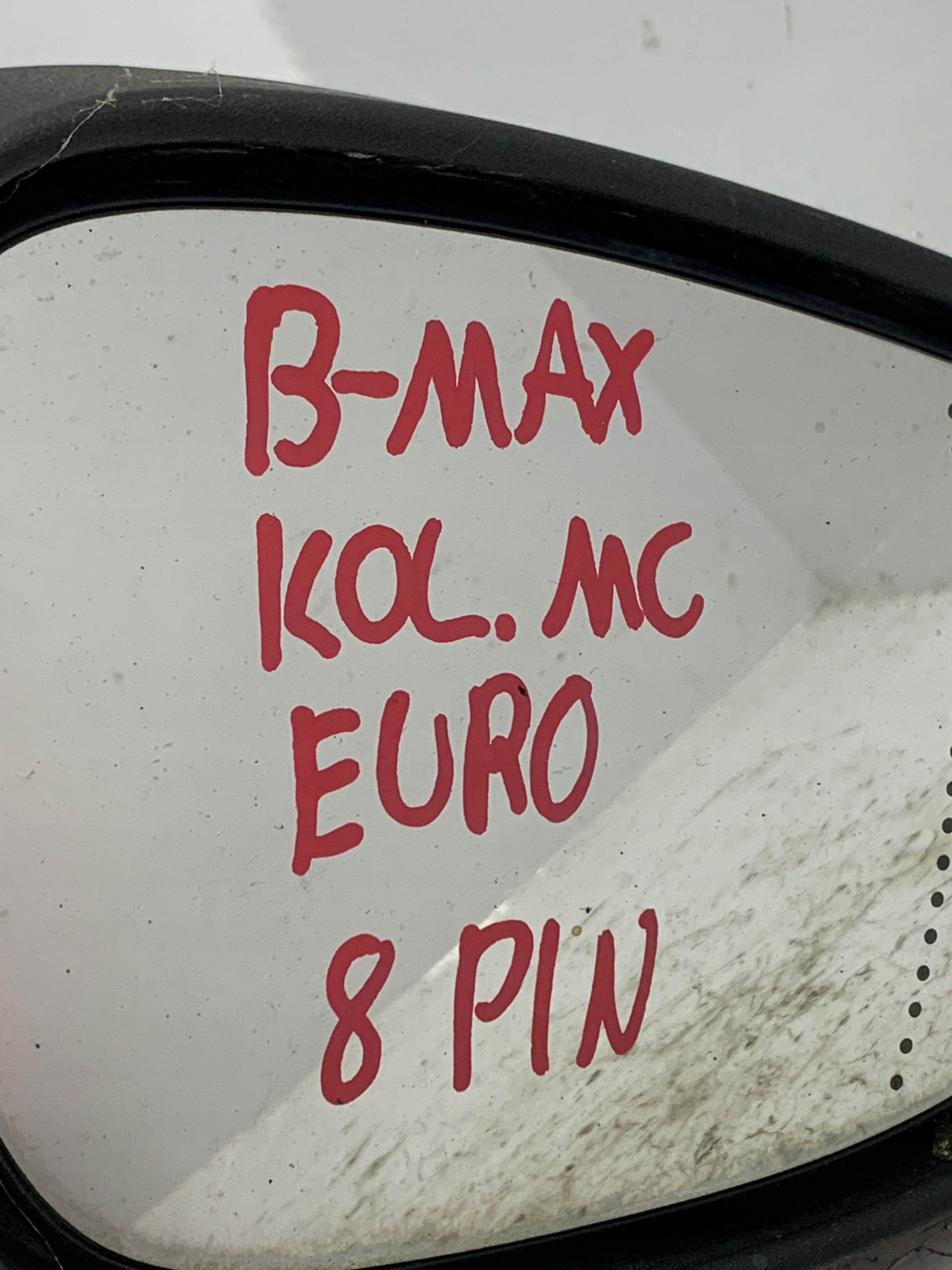mirror right exterior 8 PIN FORD B-MAX (2012-2017) colour MC EUROPA