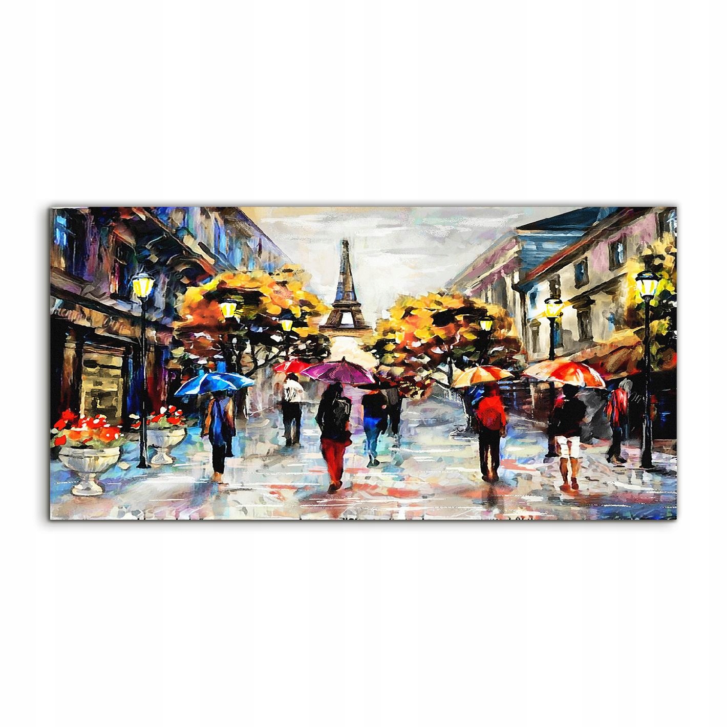 Akrylový obraz 120x60 moderný Paríž Mesto Ulica