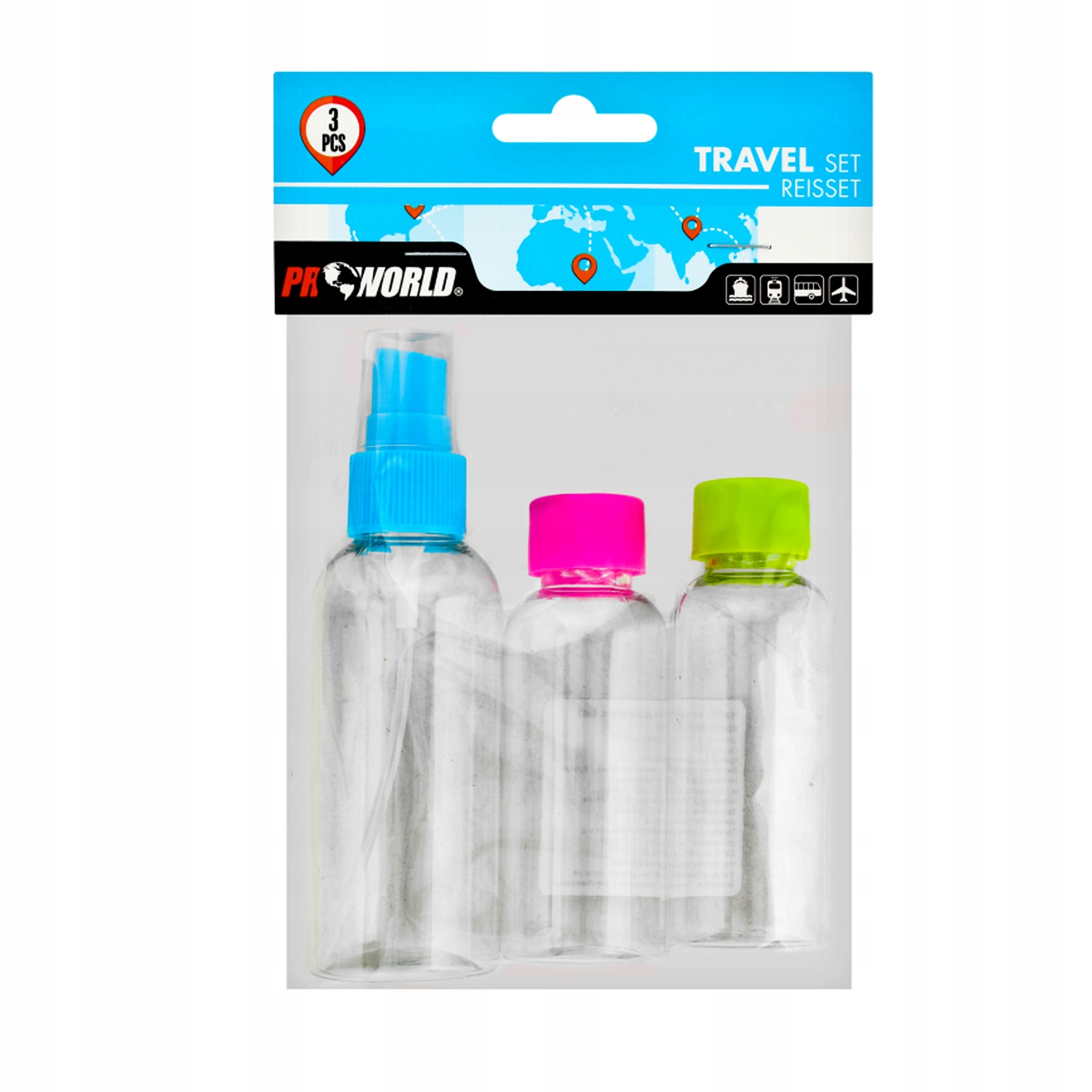 Zestaw pojemników podróżnych 3 sztuki