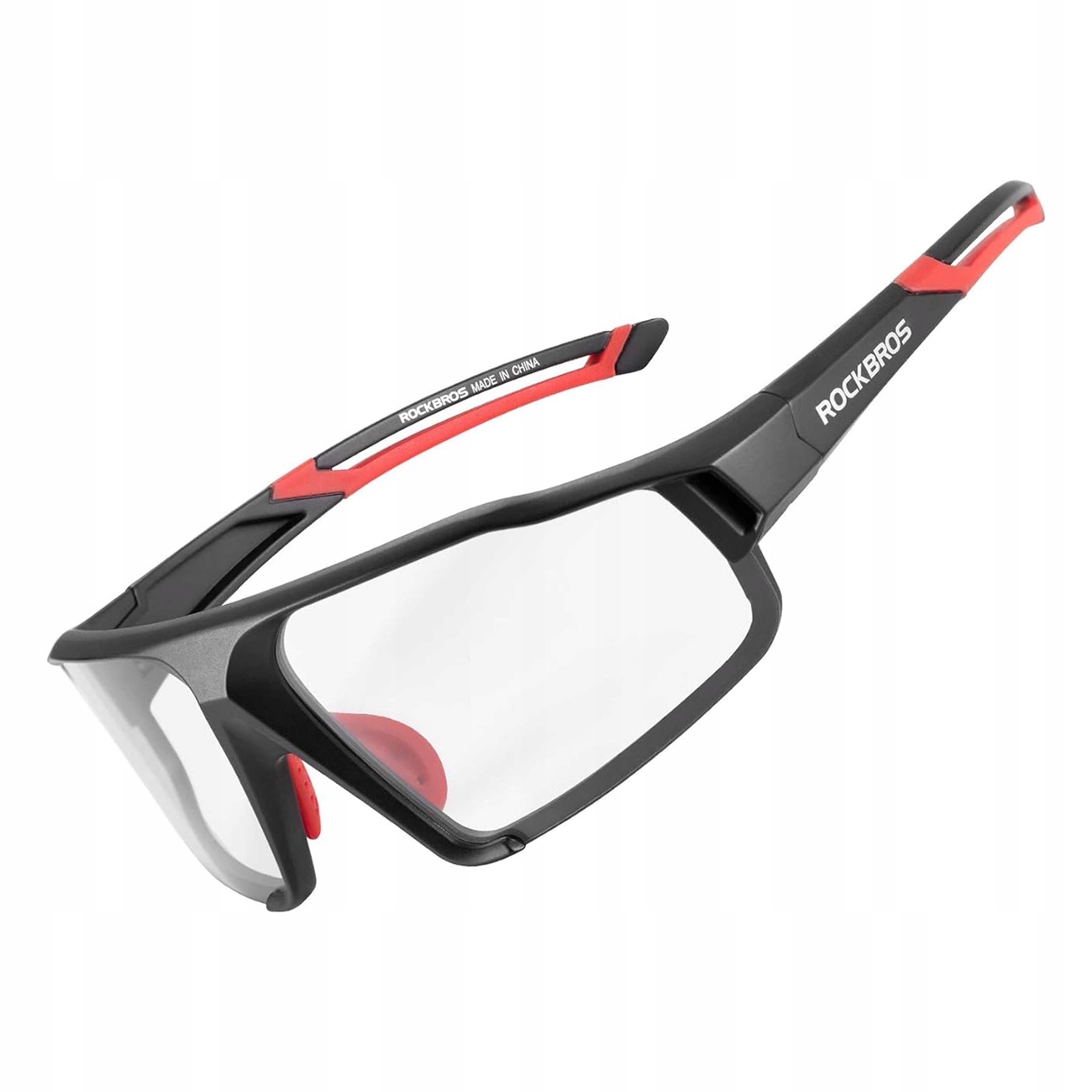 Okulary rowerowe Rockbros SP216BK fotochromowe UV400 czarno-czerwone