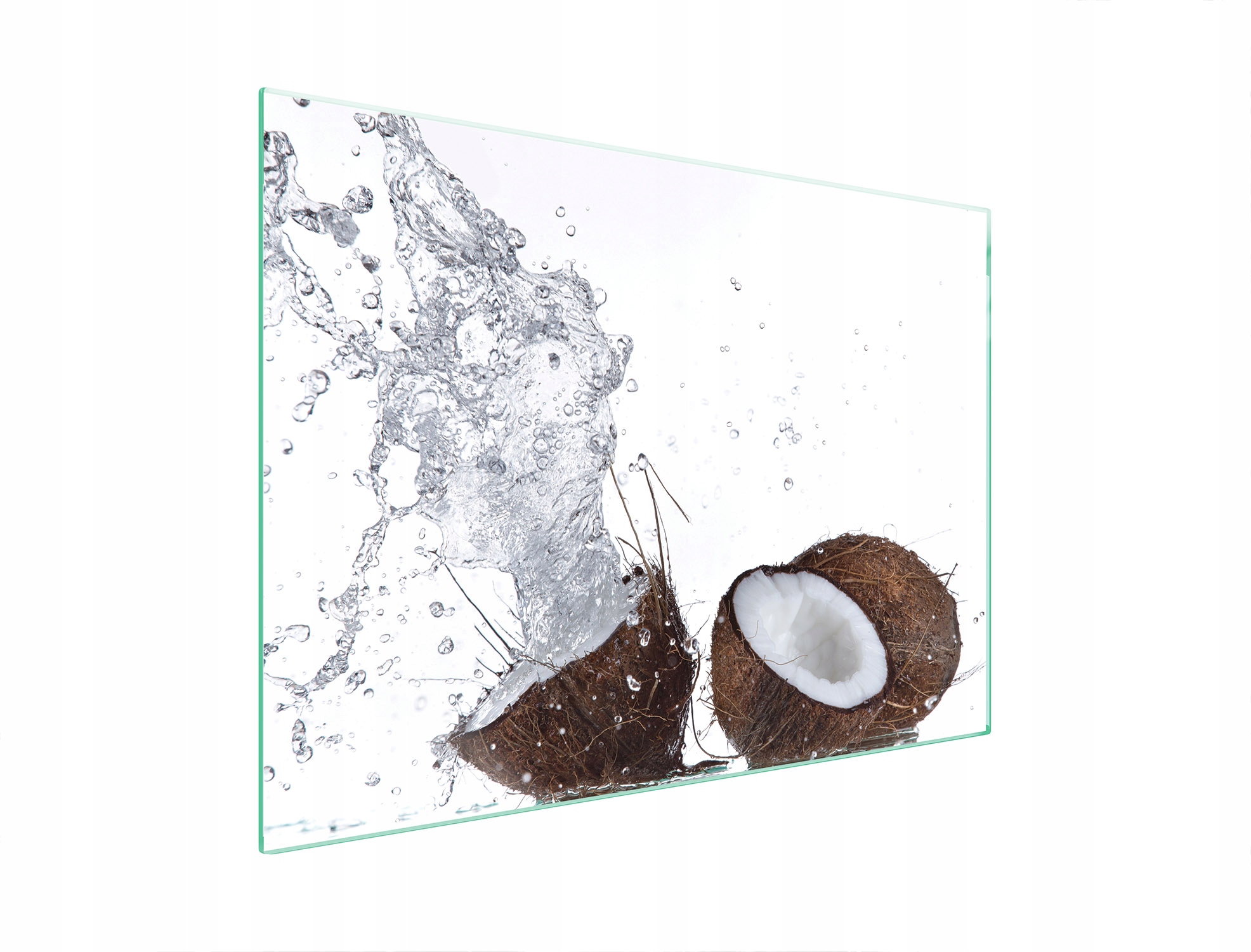 Skleněná Ochranná Deska Na Sporák 70x52 Kokos Tvrzené Sklo