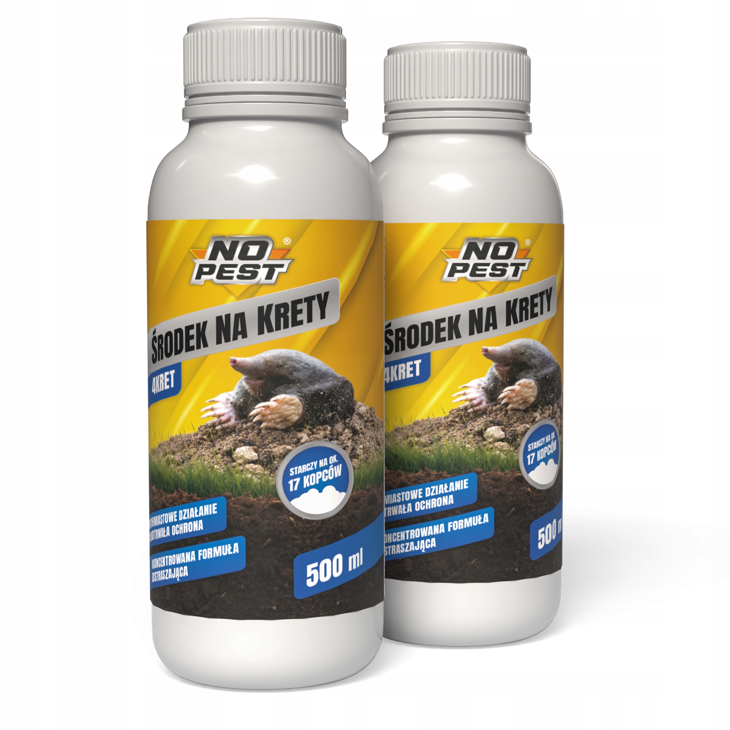 ODSTRASZACZ ŚRODEK NA KRETY NORNICE GRYZONIE BARIERA 4KRET NO PEST 500ML Marka No-Pest