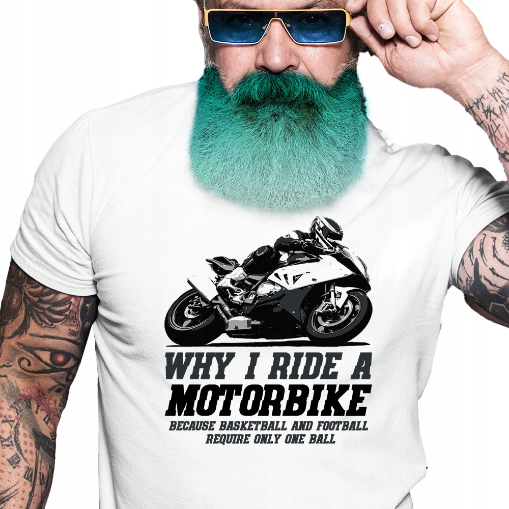 

Ścigacz Motor Motocykl Śmieszny tshirt Motorem M