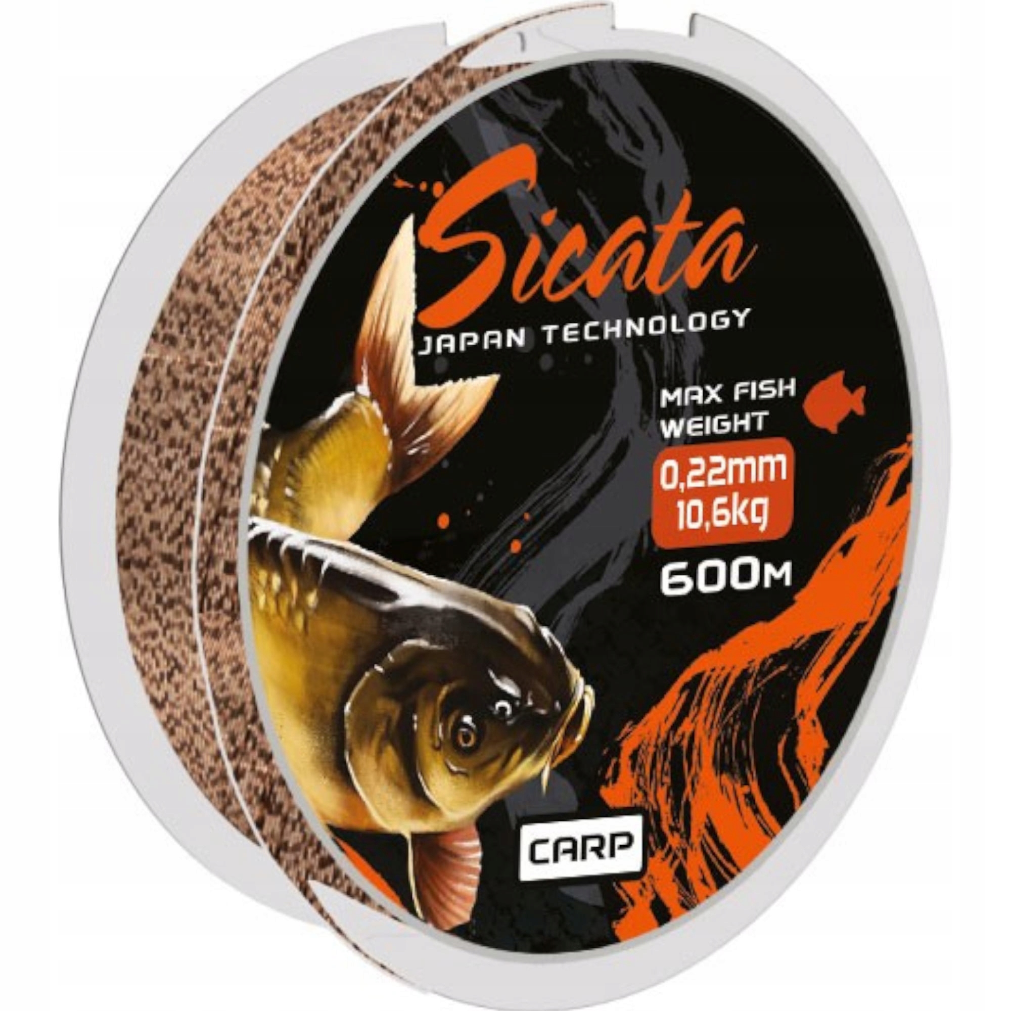 Żyłka Karpiowa Mocna Mistrall Sicata Carp 0,22 mm 600 m