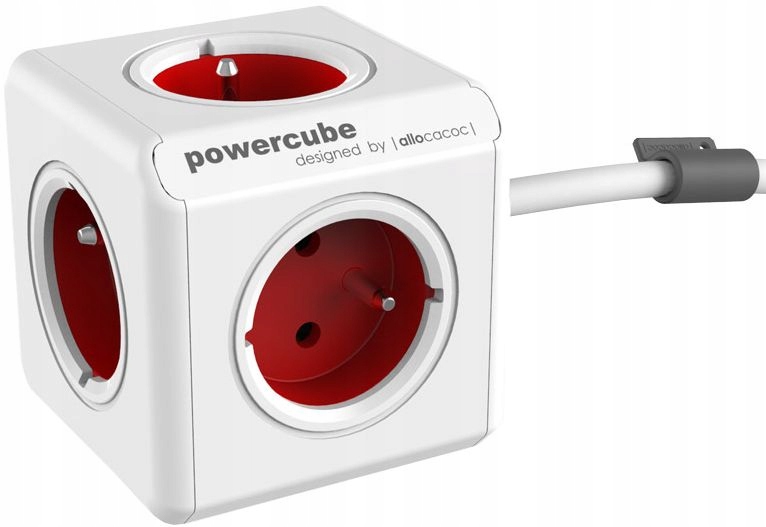 

PowerCube Extended czerwony przew. 1.5m, 5 gniazd