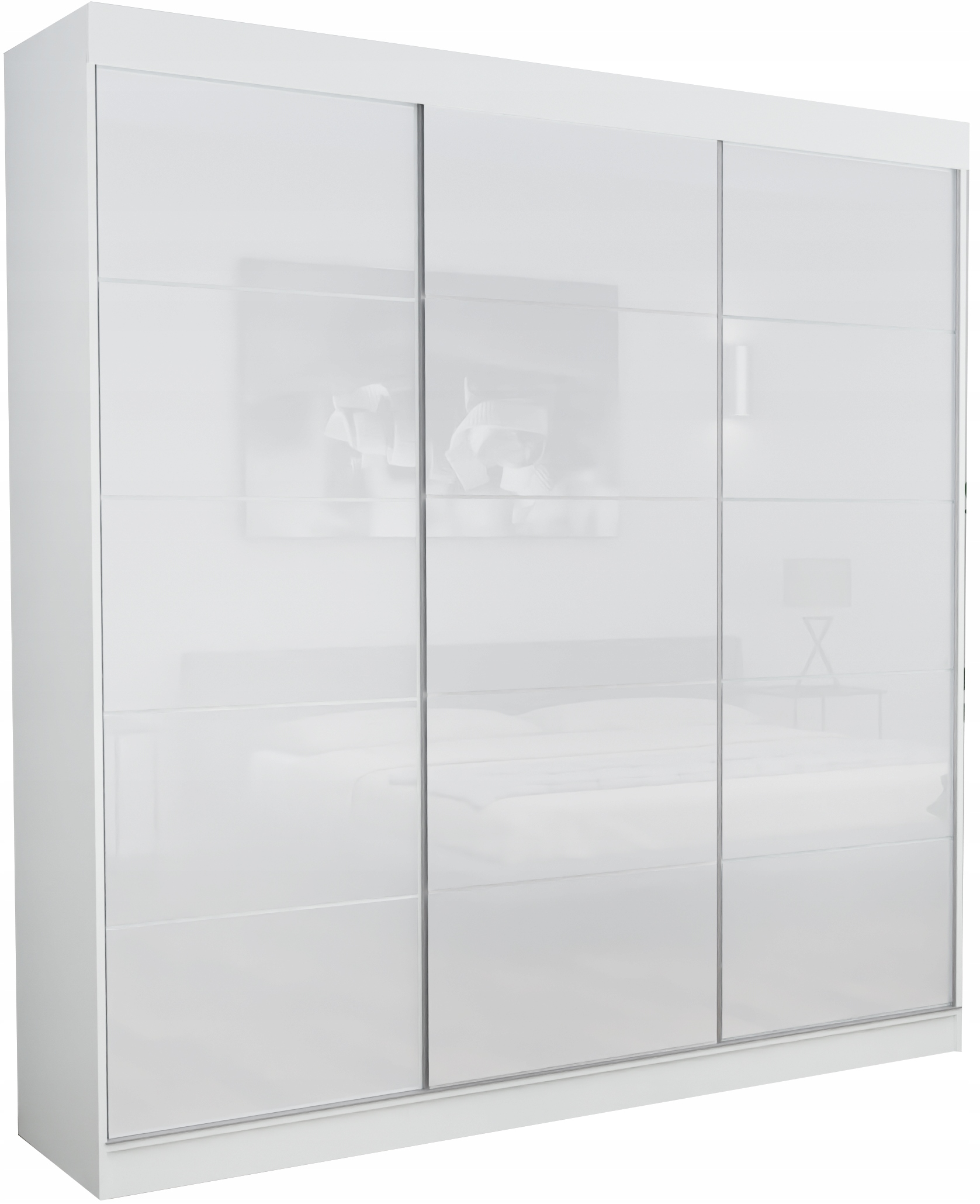 

Szafa 3D Horton 160 CM Biała Lacobel