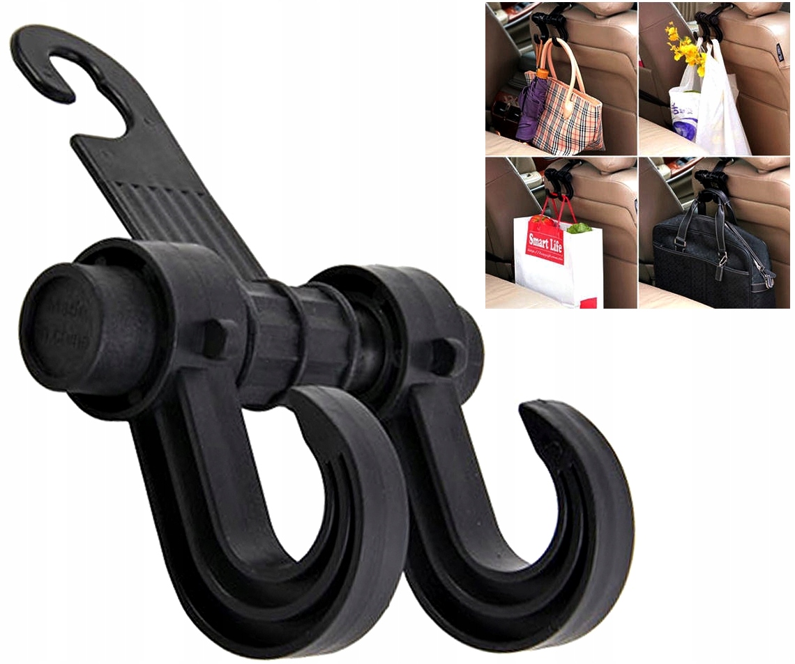 WIESZAK NA ZAGŁÓWEK DO SAMOCHODU UCHWYT NA ZAKUPY