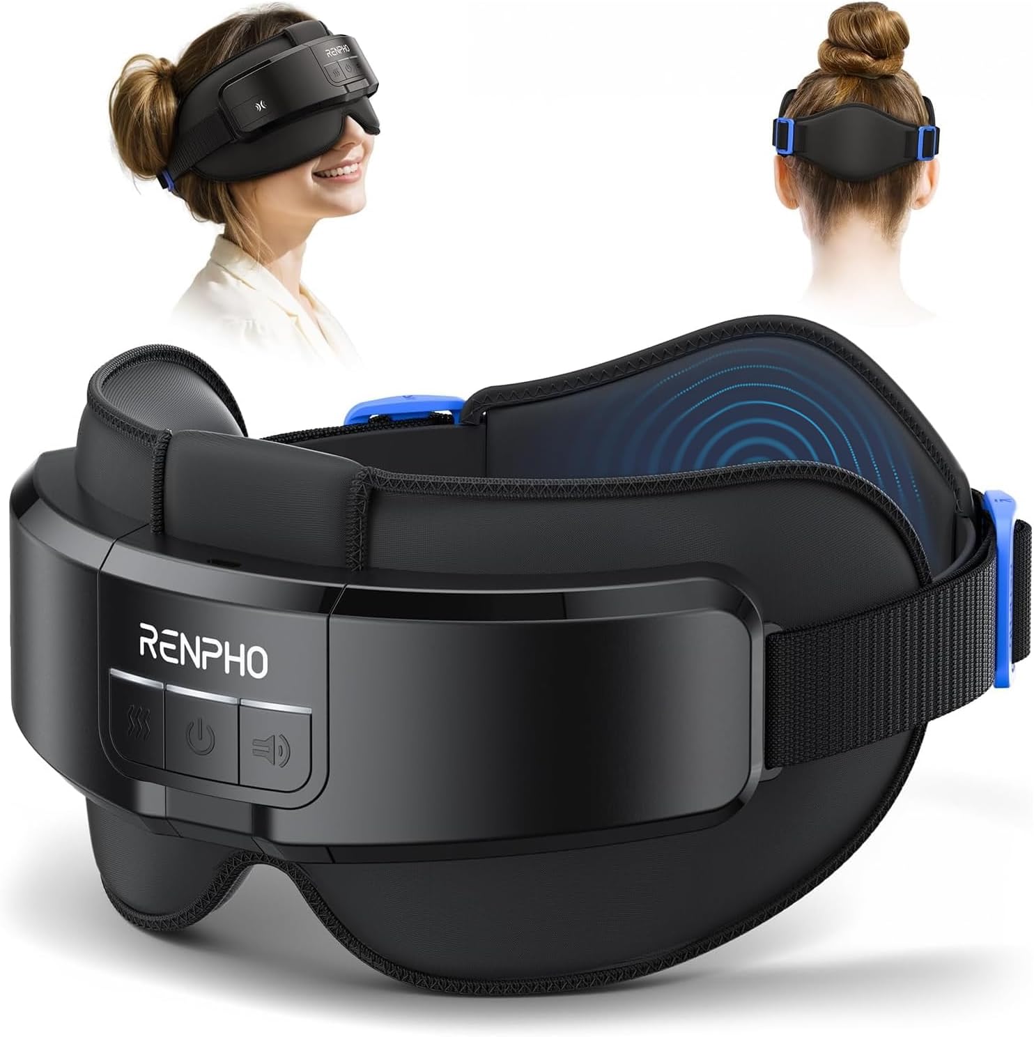 Renpho Eyeris Masc 2 w 1 masażer głowy i oczu z funkcją ogrzewania