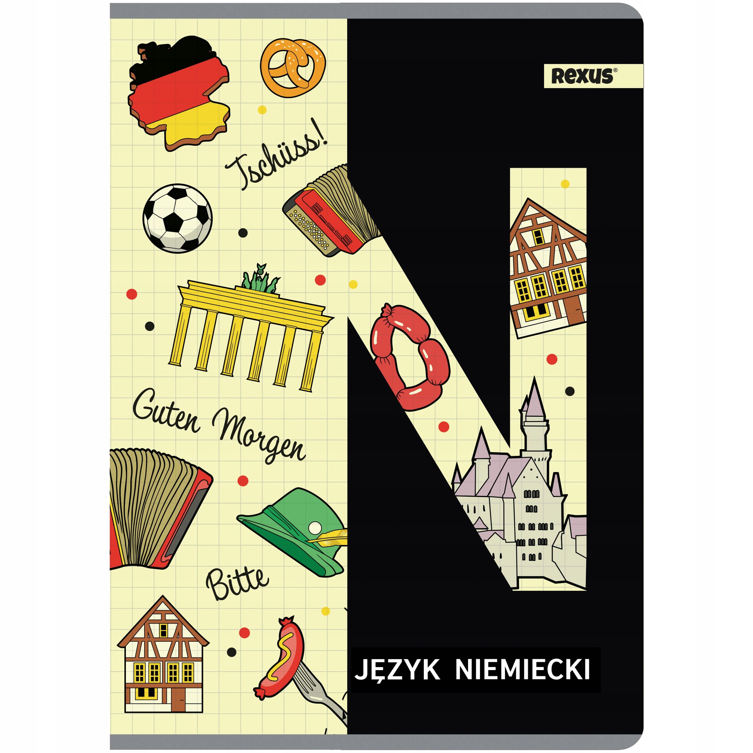 ZESZYT PRZEDMIOTOWY FORMAT A5 60k JĘZYK NIEMIECKI