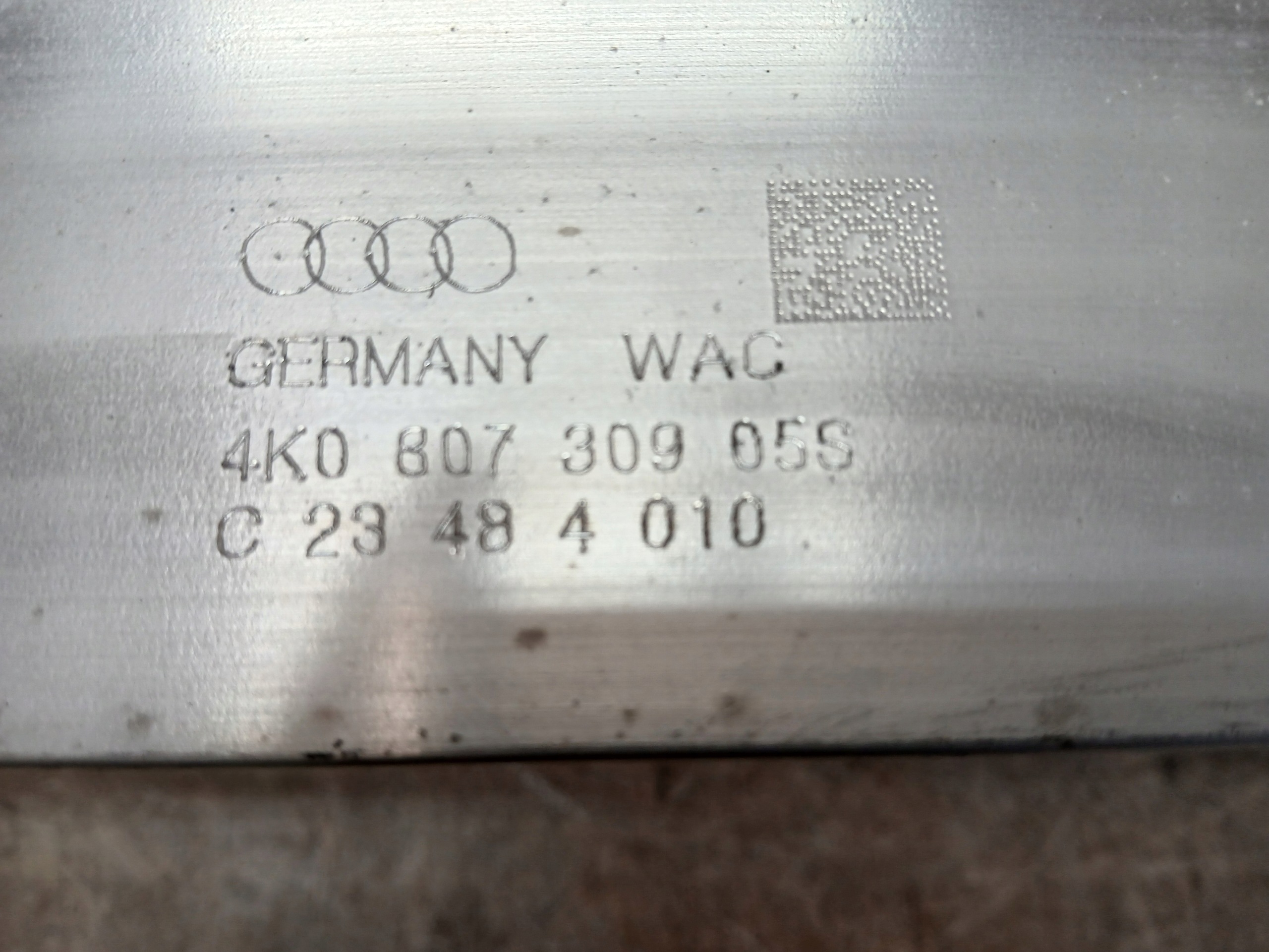 bumper support rear part AUDI A6 C8 4K 4K080730905S