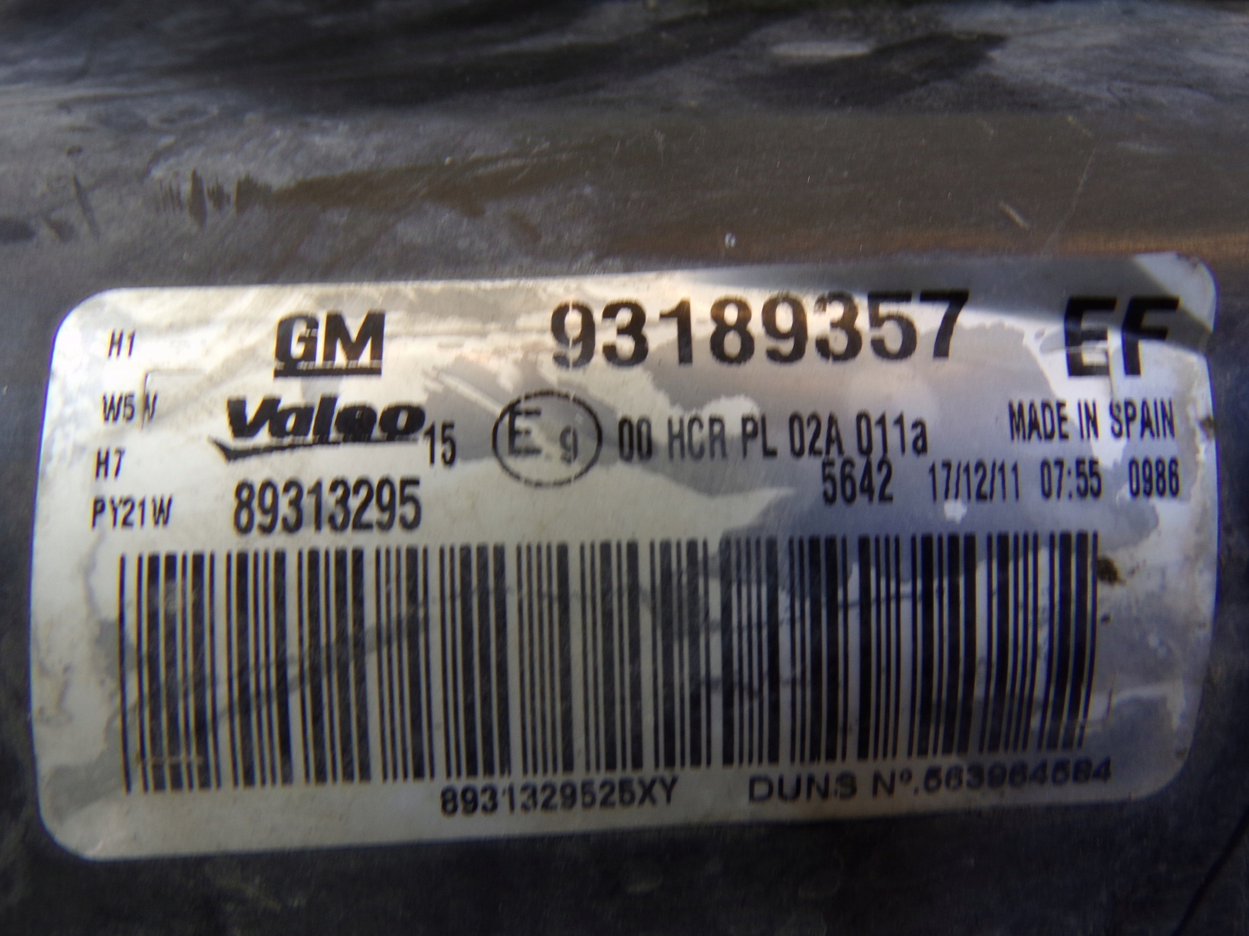 light front front left OPEL CORSA D (K)