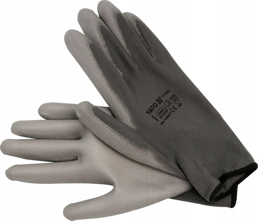 

Yato Rękawice Robocze Nylonowe Szare 10'' YT-7472