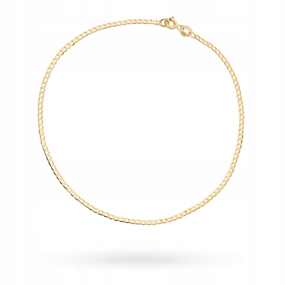 Zlatý náramek 585 Splétaná pancířová 17 cm klasická pro ženu 0.73 g