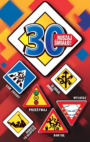 

Kartka na 30 urodziny z życzeniami zabawna 3D US1