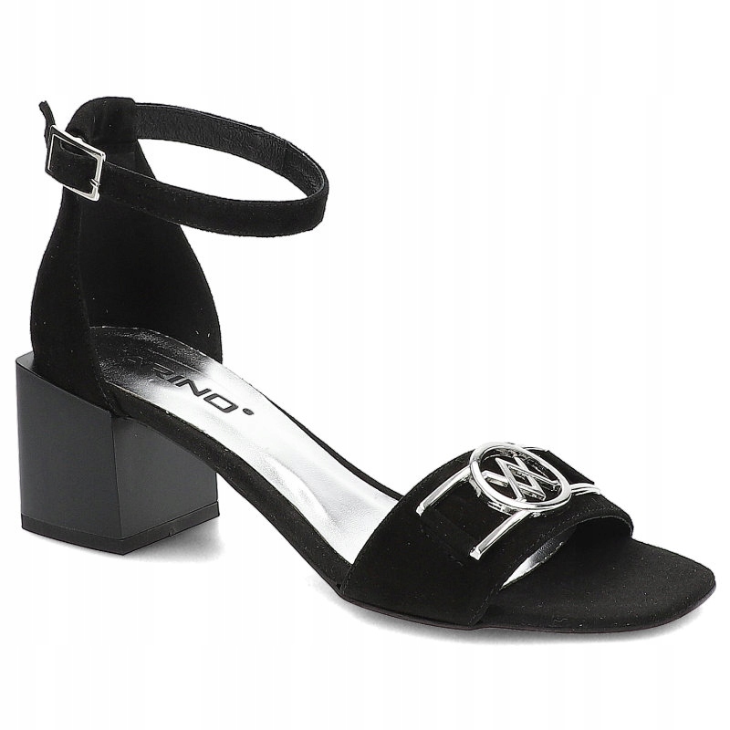 Černé sandály Karino Elegantní kožené boty