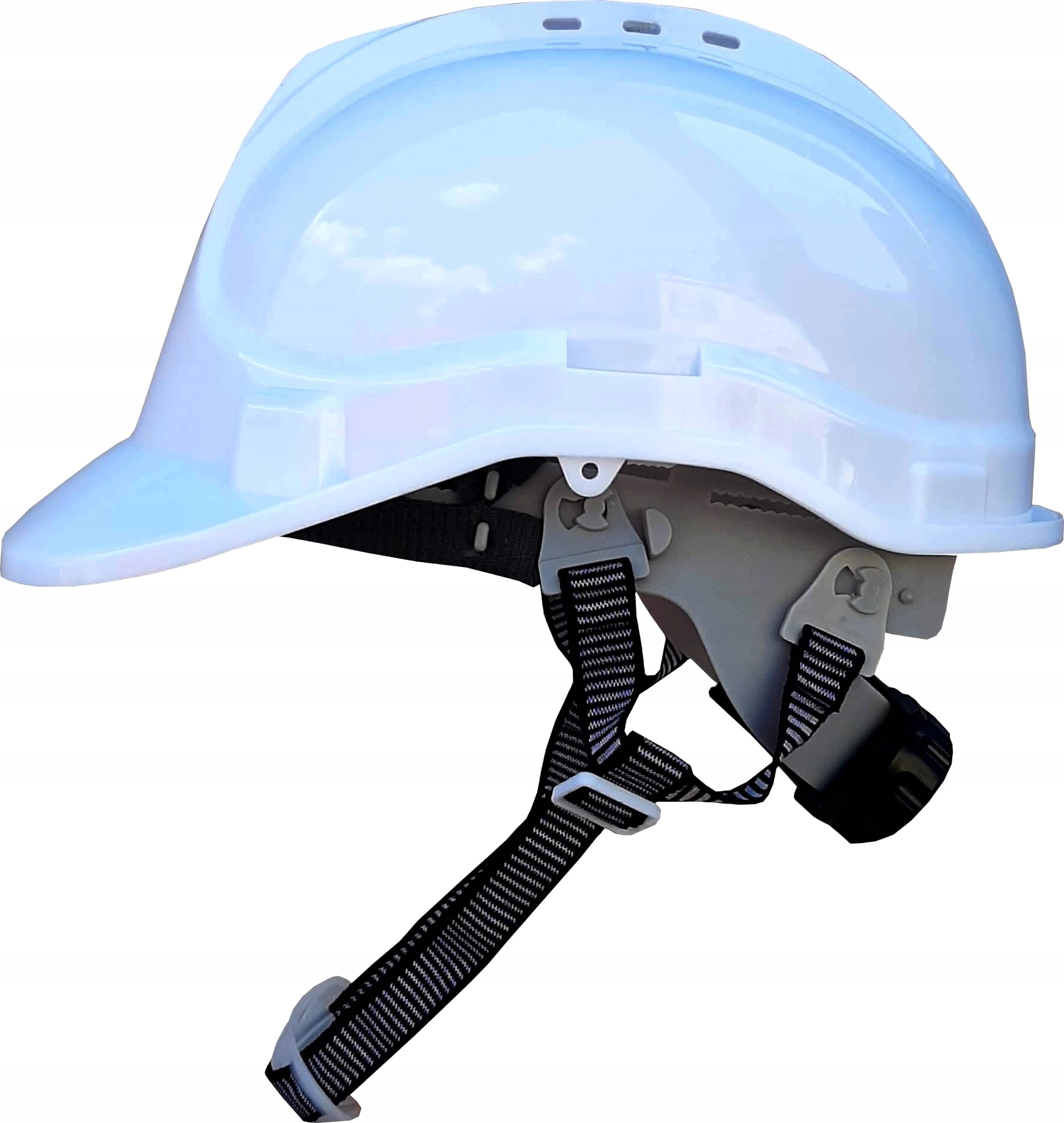 

Hełm Kask Bhp Budowlany Roboczy Ochronny Biały