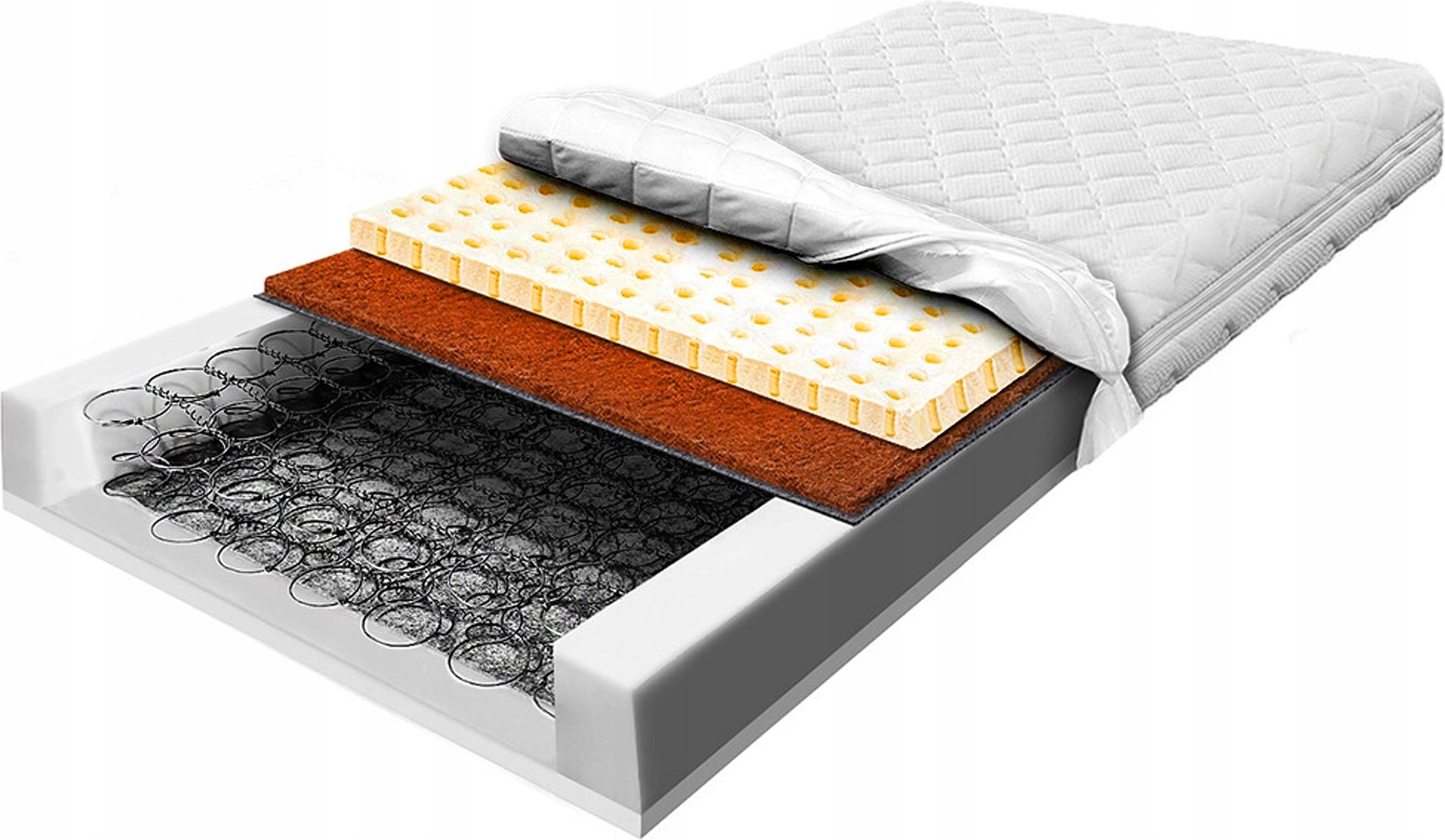 Pružinový matrac 180x200 s latexom a kokosom 20 cm protiplesňový H3