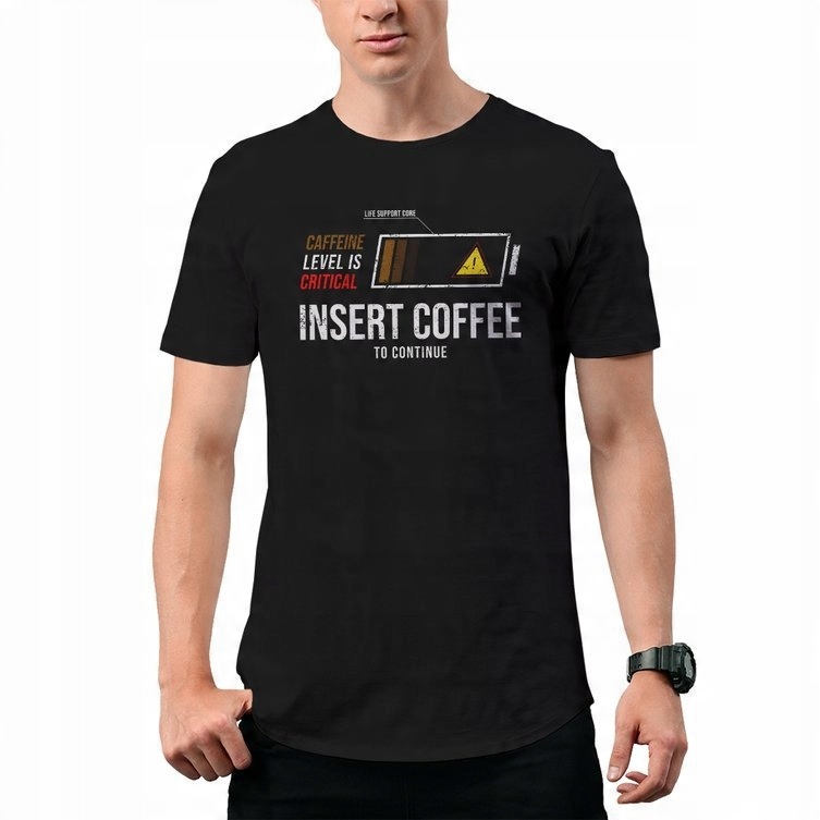

Koszulka T-Shirt Insert Coffee Kawa Prezent M