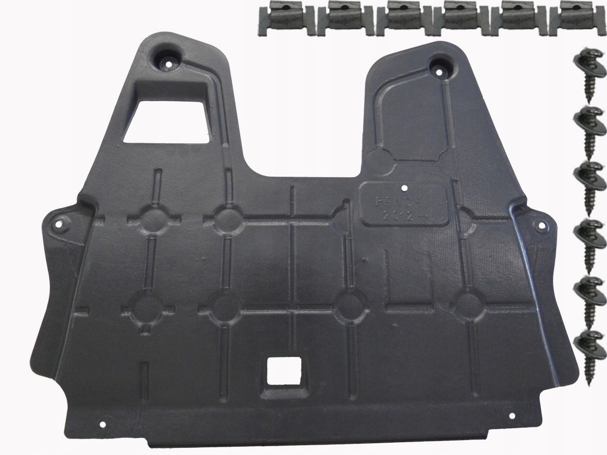 Fiat Panda II 2012- osłona silnika dolna spinki