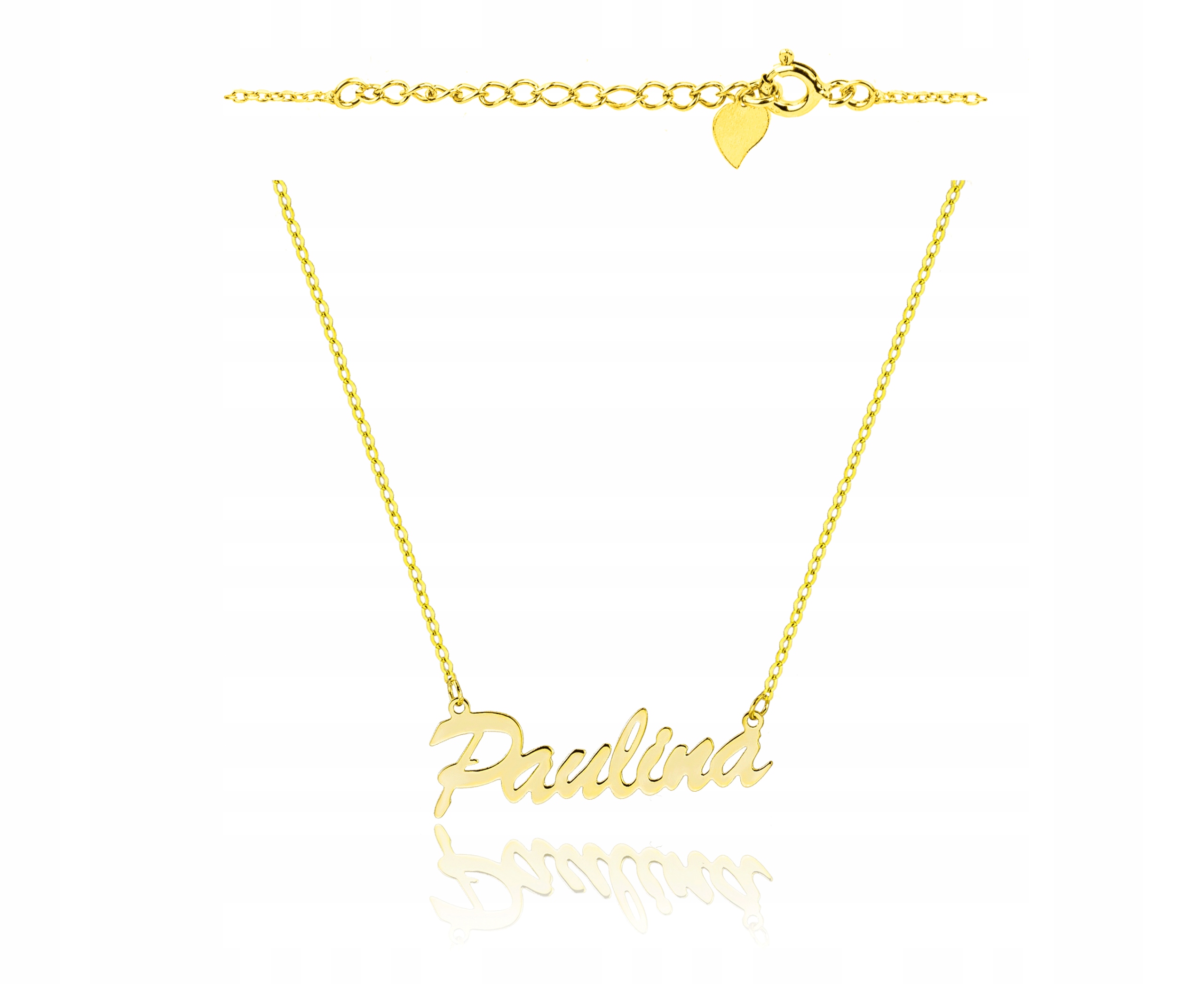 Zlacený Náhrdelník Řetízek Jméno Paulina 925 Grawe