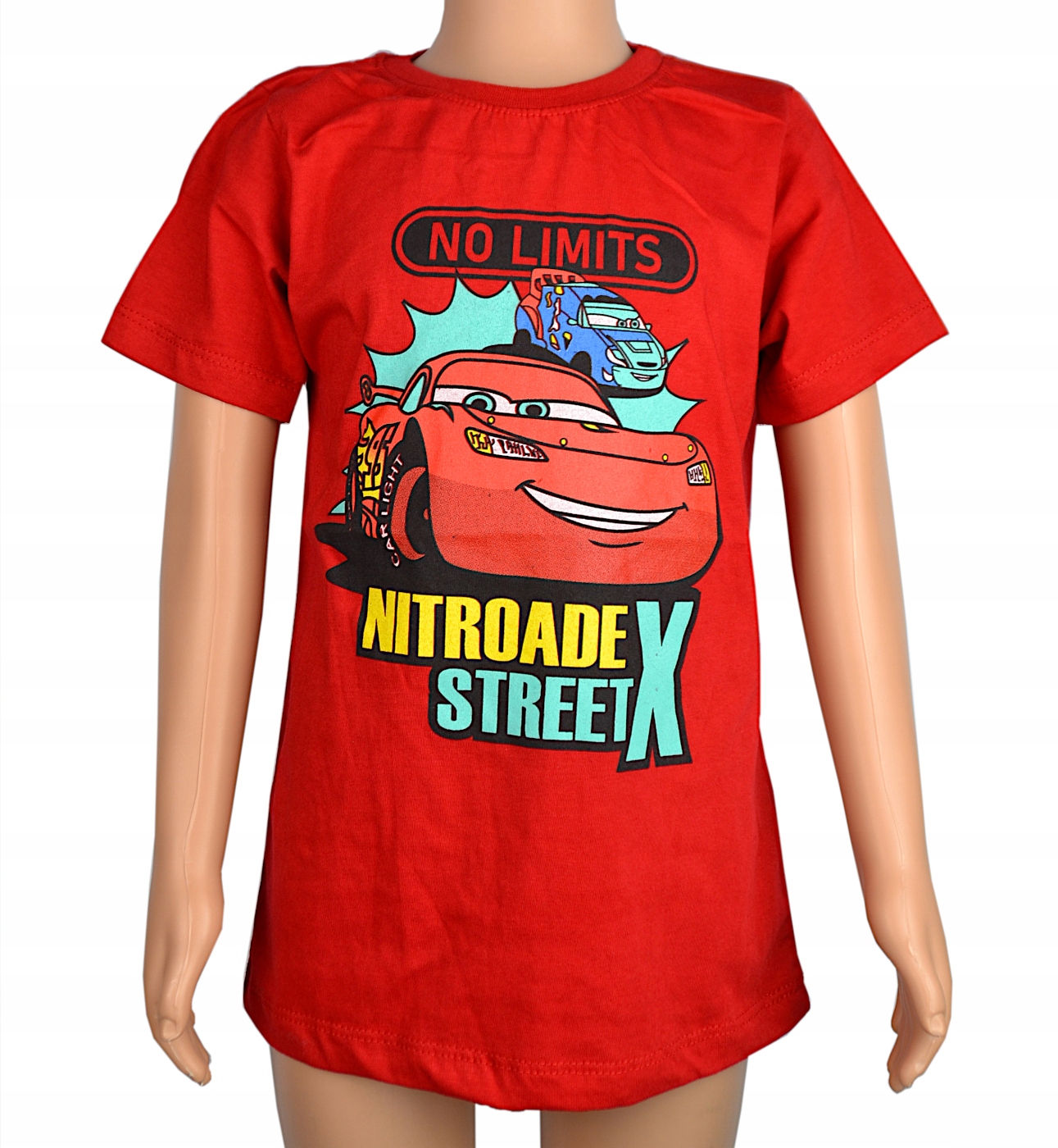 

Koszulka t-shirt Auta czerwona, bawełna roz.128