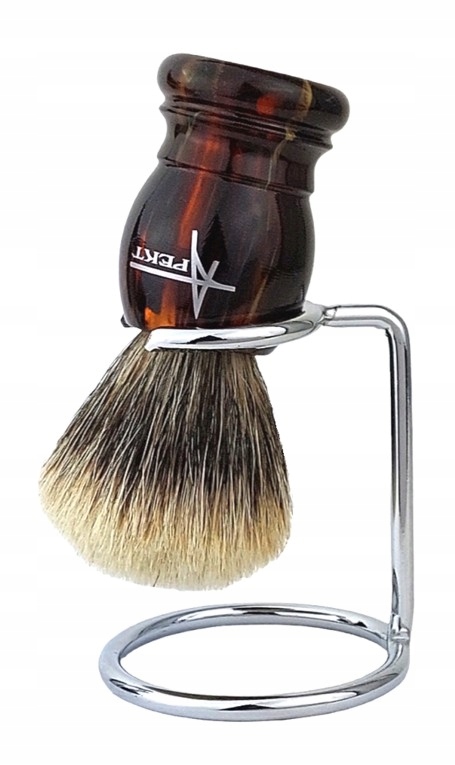 Štětka na holení Borsuk Fine Badger Stojan Tradiční štětec Měkký hustý