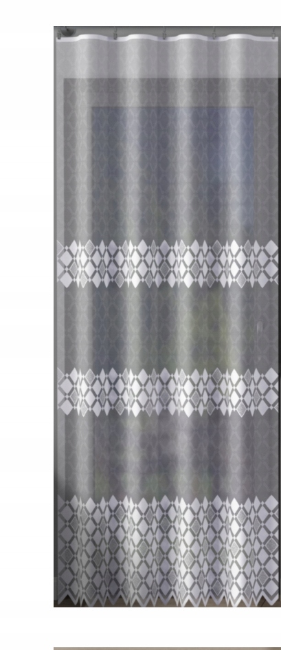 

Mg Firana żakard 629/66 Biała wys 250cm Jakość