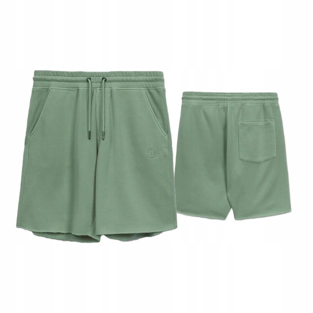 Pitbull West Coast Pánské Teplákové Kraťasy Washed Lancaster II Zelené L