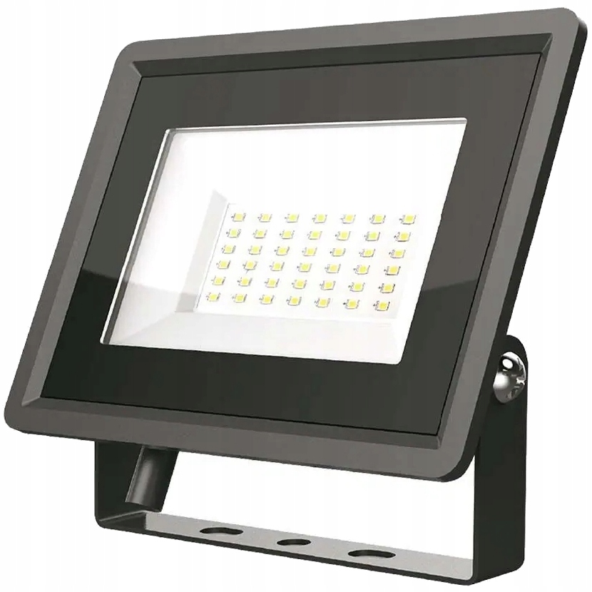 V-TAC NAŚWIETLACZ LED HALOGEN ZEWNĘTRZNY NEUTRALNY ROBOCZY IP65 50W CZARNY Długość 120 cm